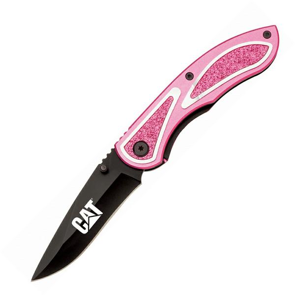 Caterpillar nóż składany Linerlock Pink CAT179CP 