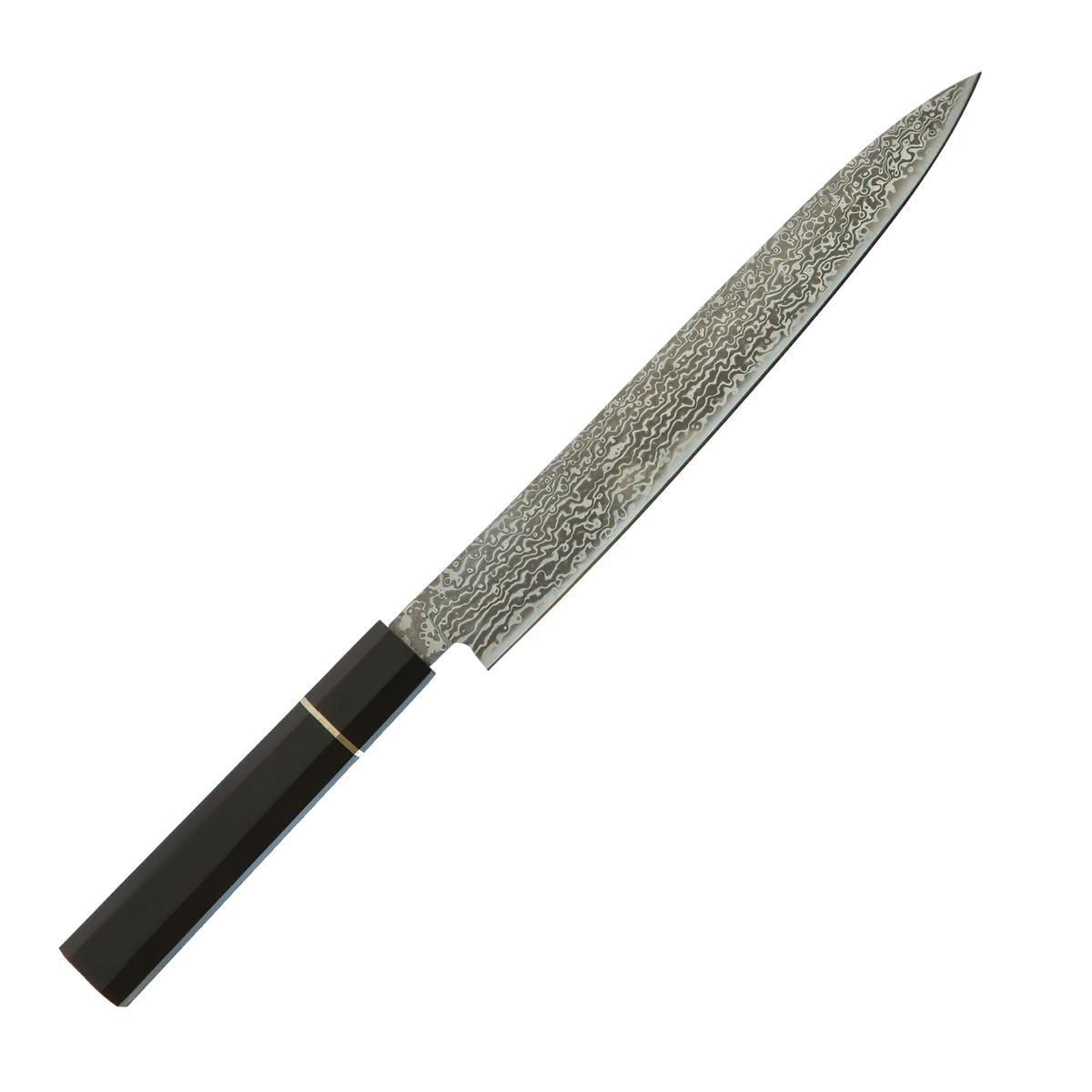 Dan Woo nóż kuchenny slicer ze stali damasceńskiej