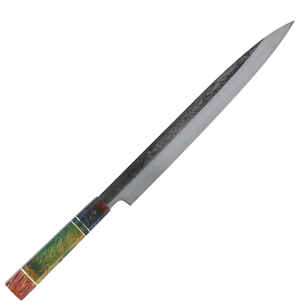 Dan Woo custom nóż Yanagiba 30cm 58HRC