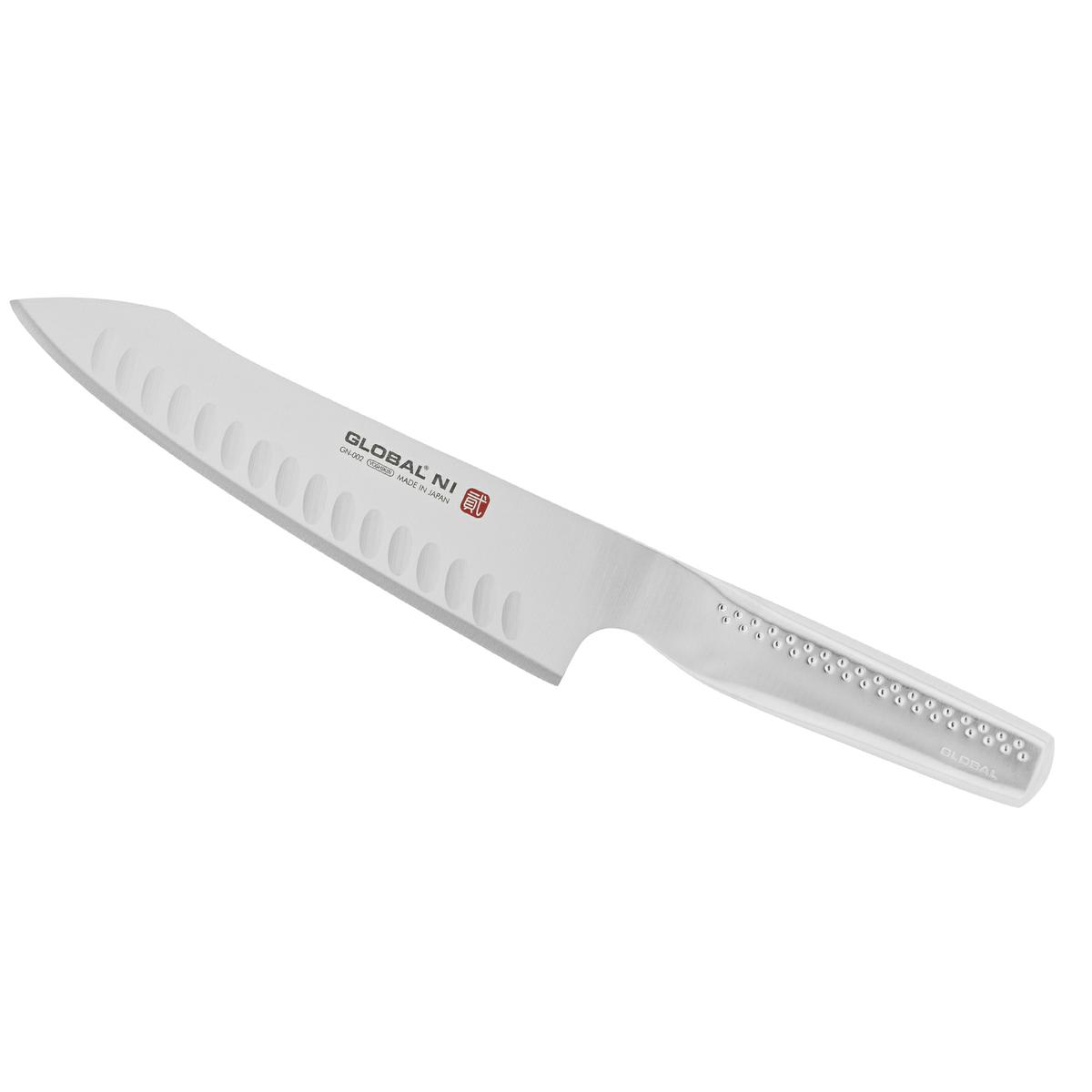 Global NI Orientalny nóż szefa kuchni 20cm - żłobi