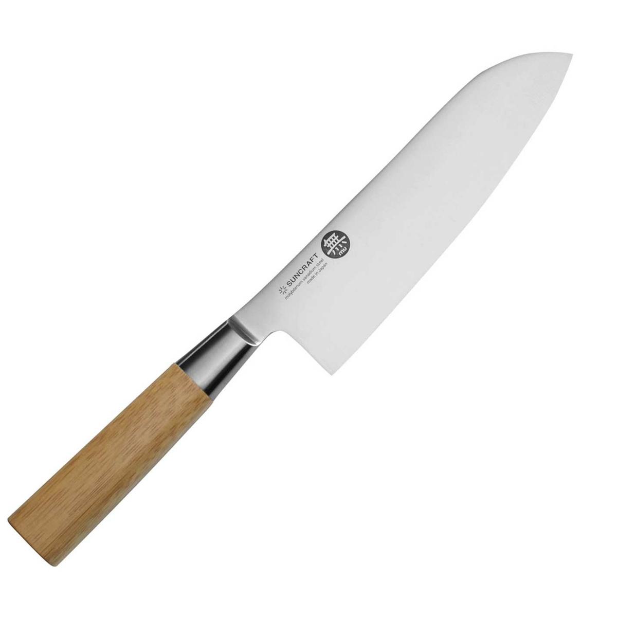 Suncraft Bamboo nóż santoku 163mm 
