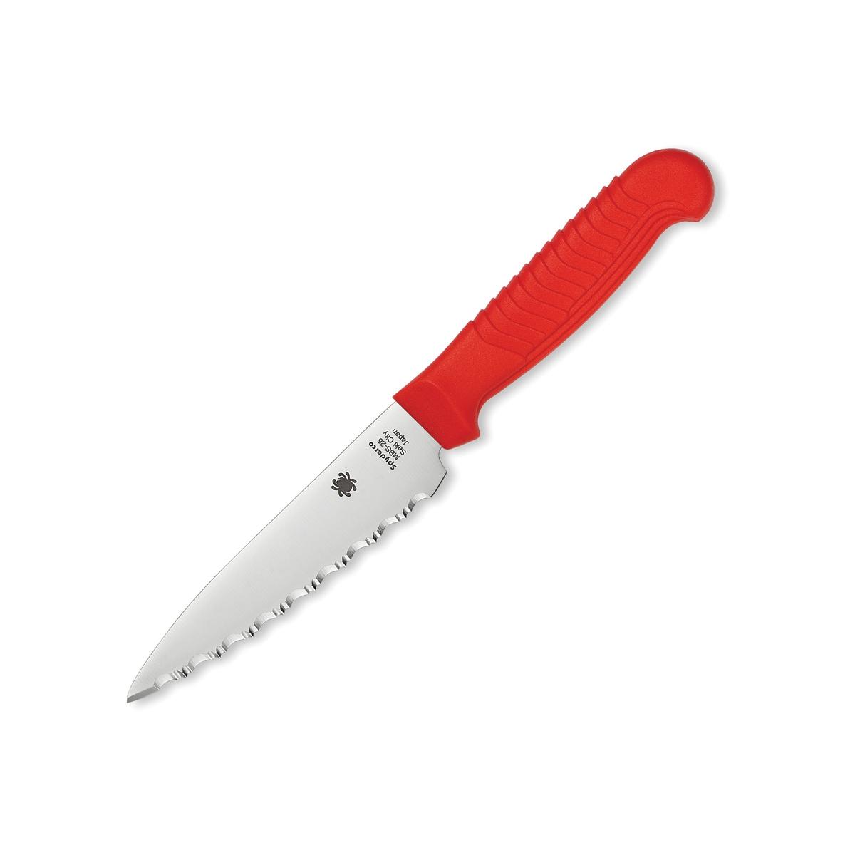 Spyderco nóż paring ząbkowany spyderedge czerwony