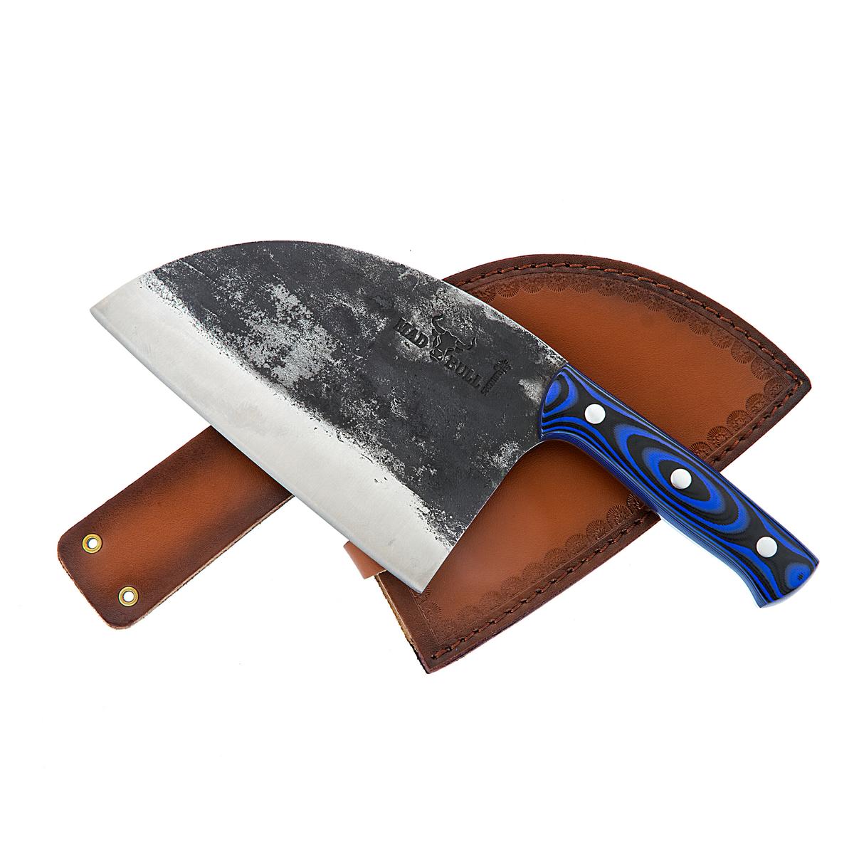 Samura Mad Bull nóż kuchenny Serb 180 mm niebieski