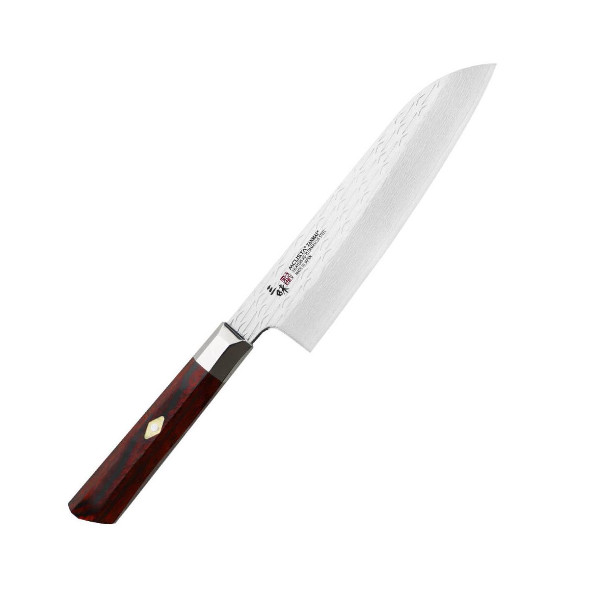 Mcusta Zanmai VG-10 Supreme Ripple Nóż Santoku 18c