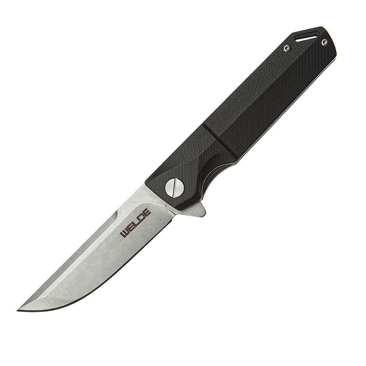 Welde nóż składany D2F34 czarny