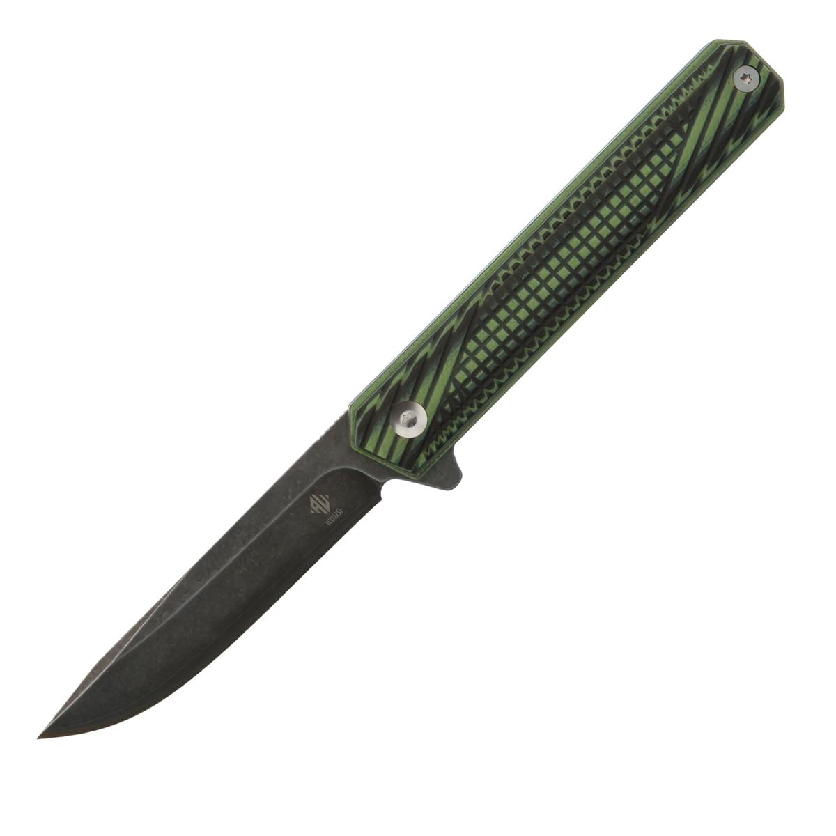 Womsi Wolf nóż składany dark green 2 G10 S90V
