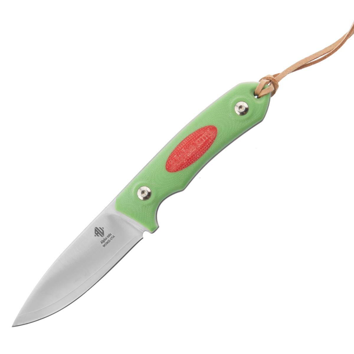 Womsi Alpha miu nóż zielona mikarta S90v